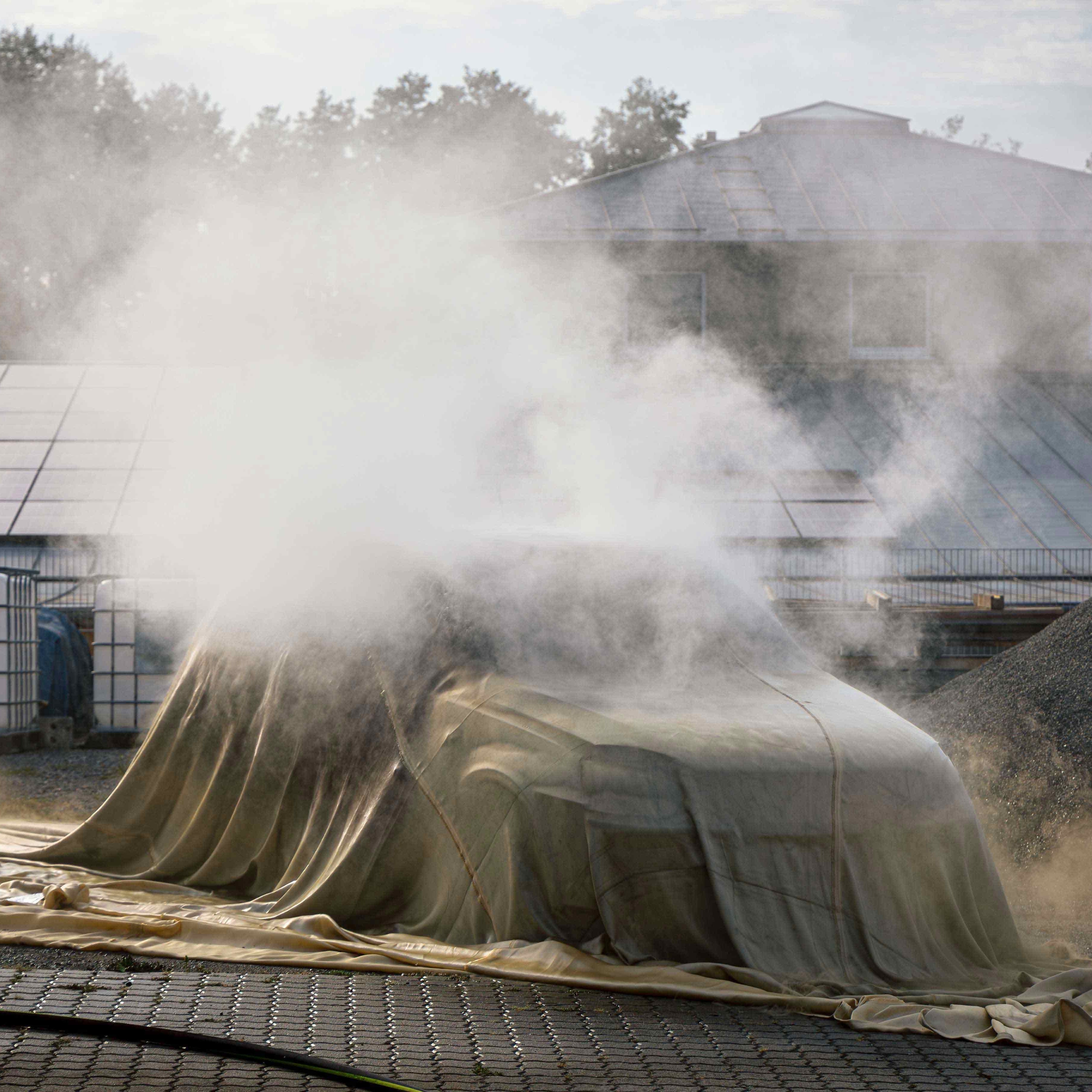 Brandbegrenzungsset 2-teilig BS-Set-5060-T mit Brandbegrenzungsdecke 5x6 m & Schutzkoffer