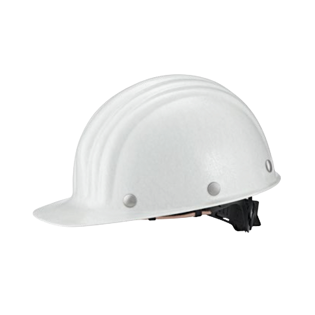 Hitzeschutzhelm mit Drehverschluss, aus Glasfaser-Polyester, weiß