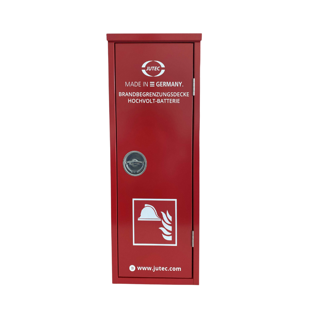 HV-Batterie-Sicherheitsschrank 2-teilig BS-HV-Set-2730-S mit Brandbegrenzungsdecke 2,7x3 m & Aufputzschrank