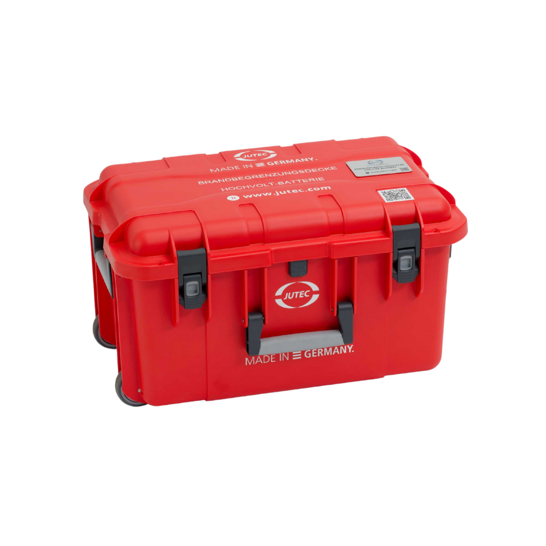 HV-Batterie-Sicherheitstrolley 2-teilig BS-HV-Set-2730-T mit Brandbegrenzungsdecke 2,7x3 m & Schutzkoffer