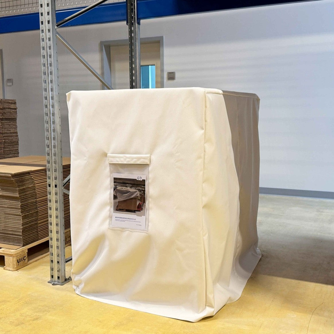 Brandbegrenzungshülle aus Hochtemperaturgewebe