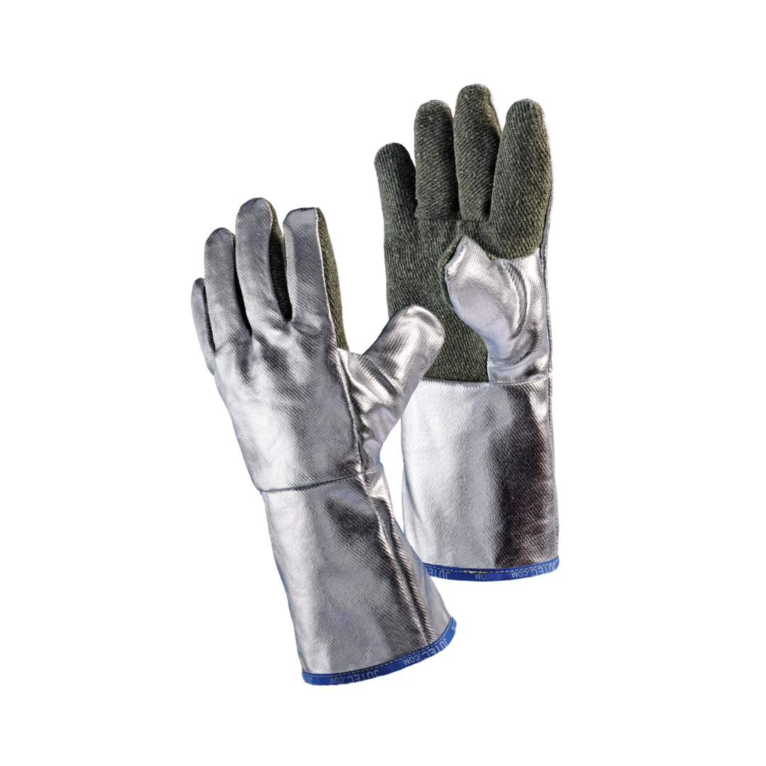5-Finger-Handschuh aus Preox-Aramidgewebe mit Futter und PV-Isolierung, aluminisiert, 38 cm